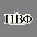 Paper Air Freshener W/ Tab - Greek Letters: Pi Beta Phi